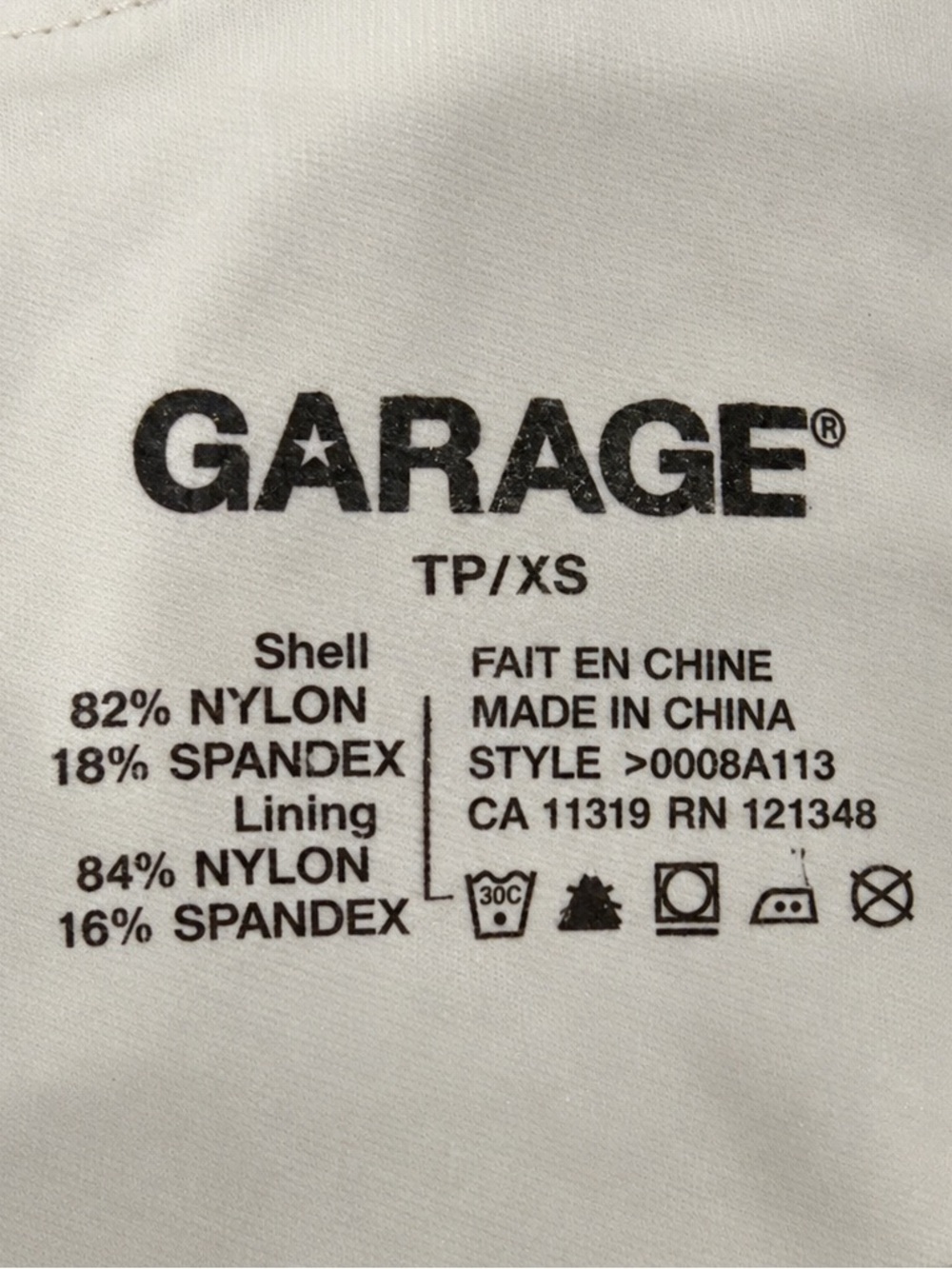 Garage White Open Back Romper - Picture 4 of 4